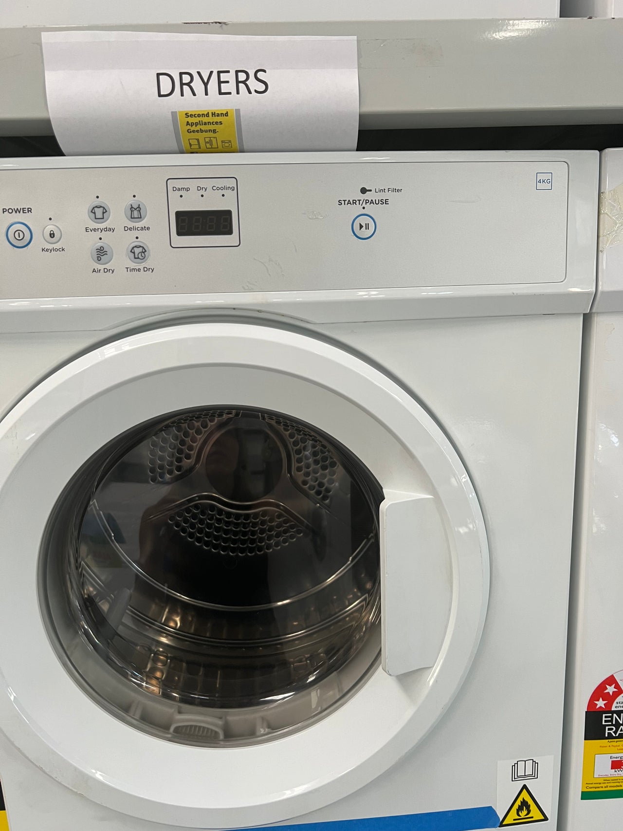 Second hand Fisher & Paykel 4kg Vented Dryer model: DE4060M1 - Second Hand Appliances Geebung