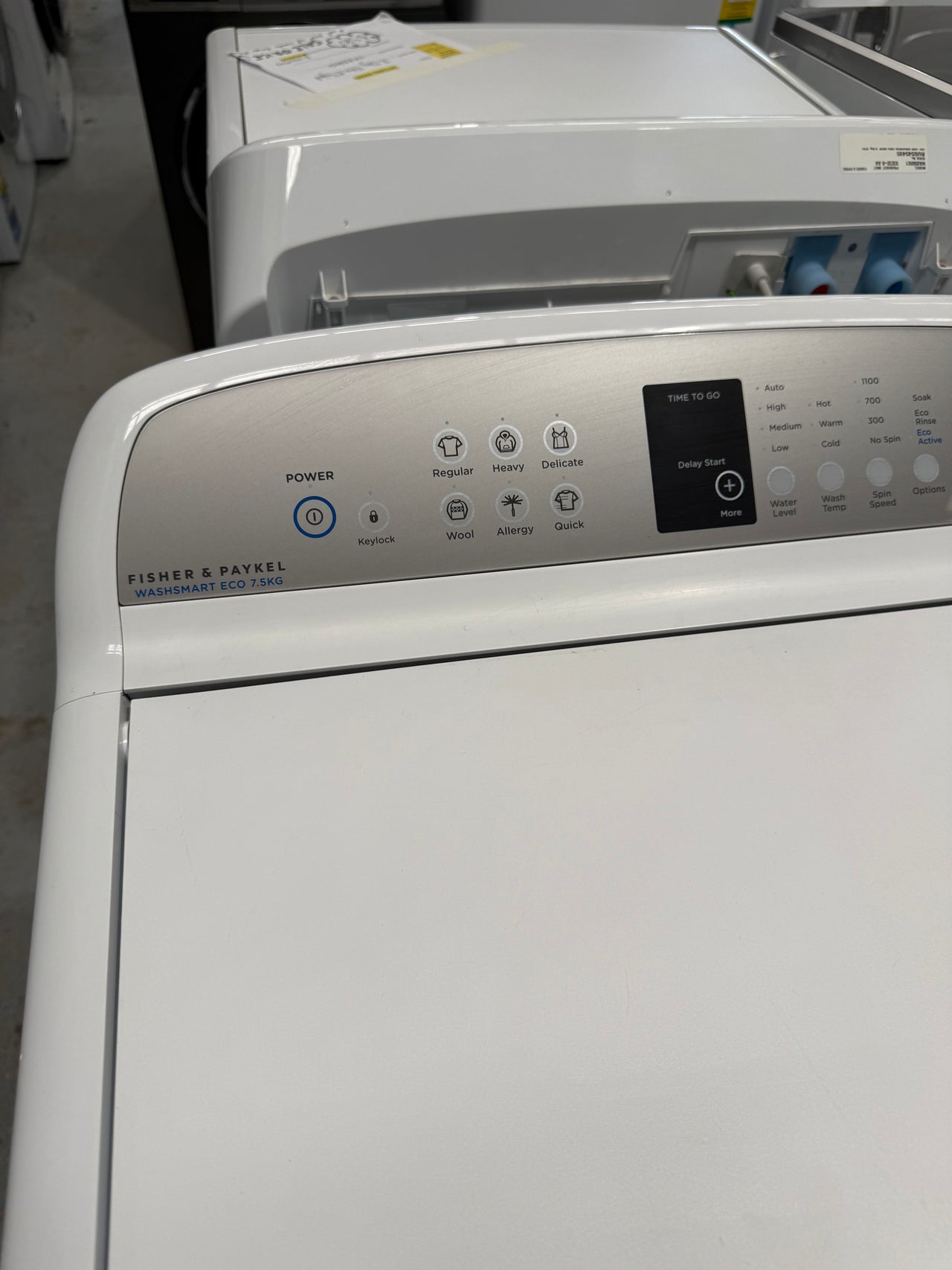 Second hand Fisher &Paykel 7.5 kg WashSmart Top Load Washing Machine ECO Model: WA7560E1 - Second Hand Appliances Geebung