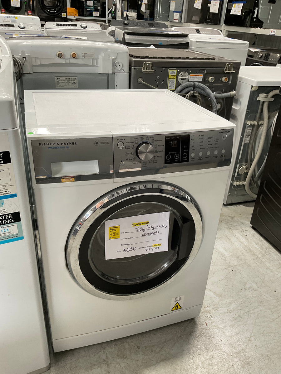 Buy Second hand Fisher & Paykel 7.5kg/4kg Washer Dryer Combo WD7560P1 |  | [product_variant] | Second Hand Appliances Geebung Brisbane