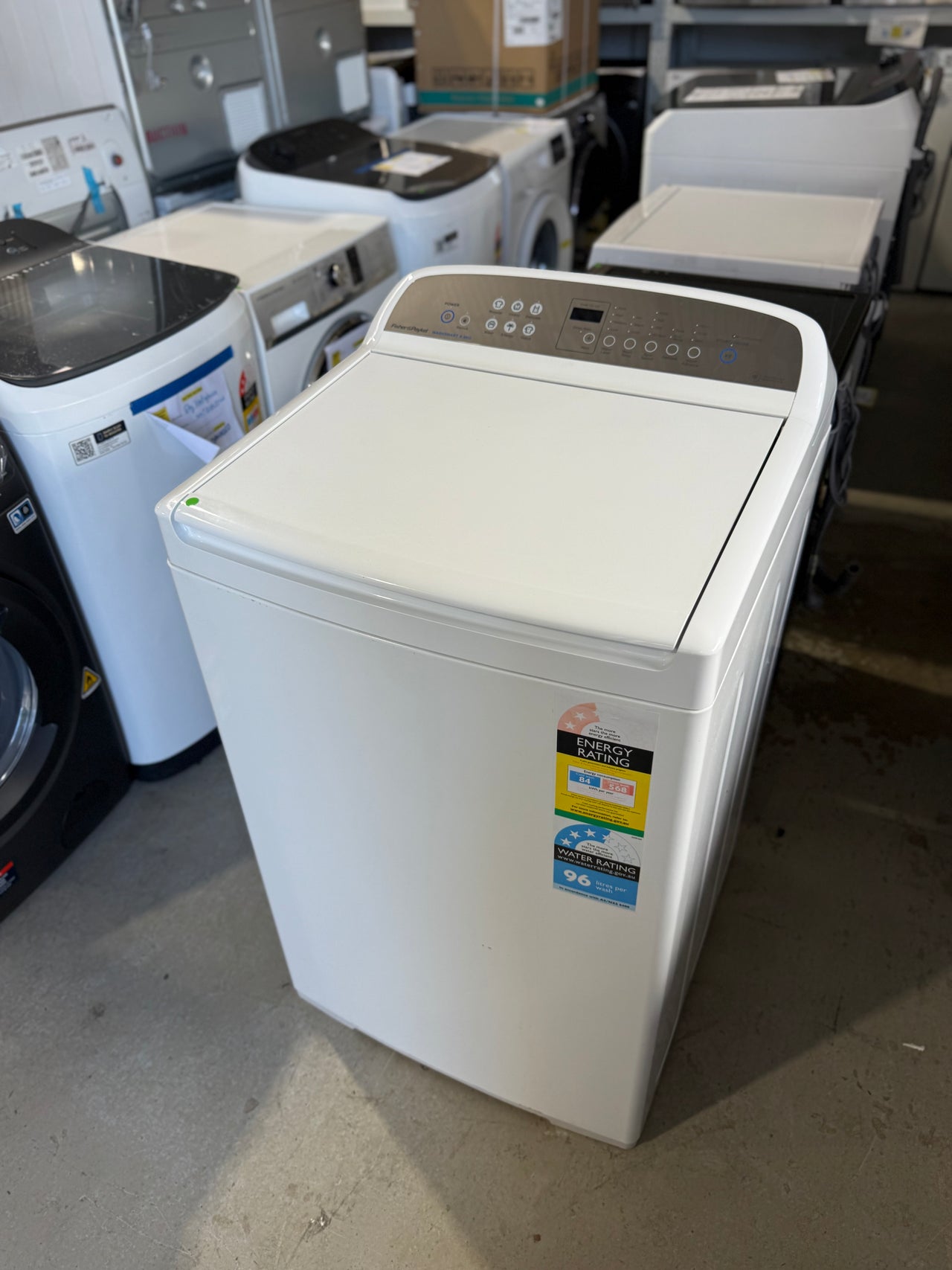 Second hand Fisher & Paykel 8.5kg Top Load Washing Machine – White WA8560G1 - Second Hand Appliances Geebung
