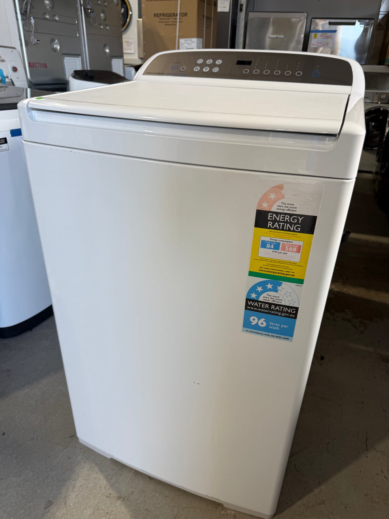 Second hand Fisher & Paykel 8.5kg Top Load Washing Machine – White WA8560G1 - Second Hand Appliances Geebung
