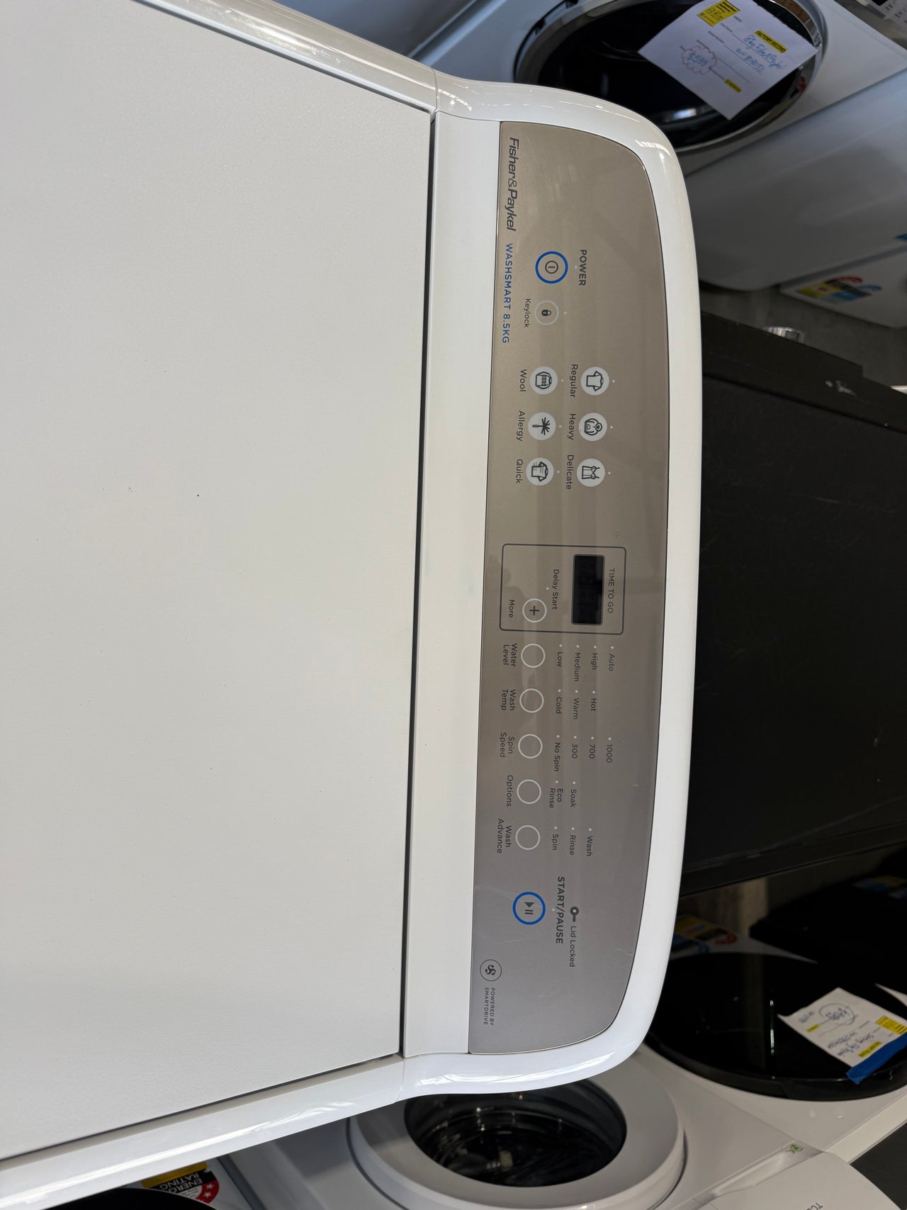 Second hand Fisher & Paykel 8.5kg Top Load Washing Machine – White WA8560G1 - Second Hand Appliances Geebung