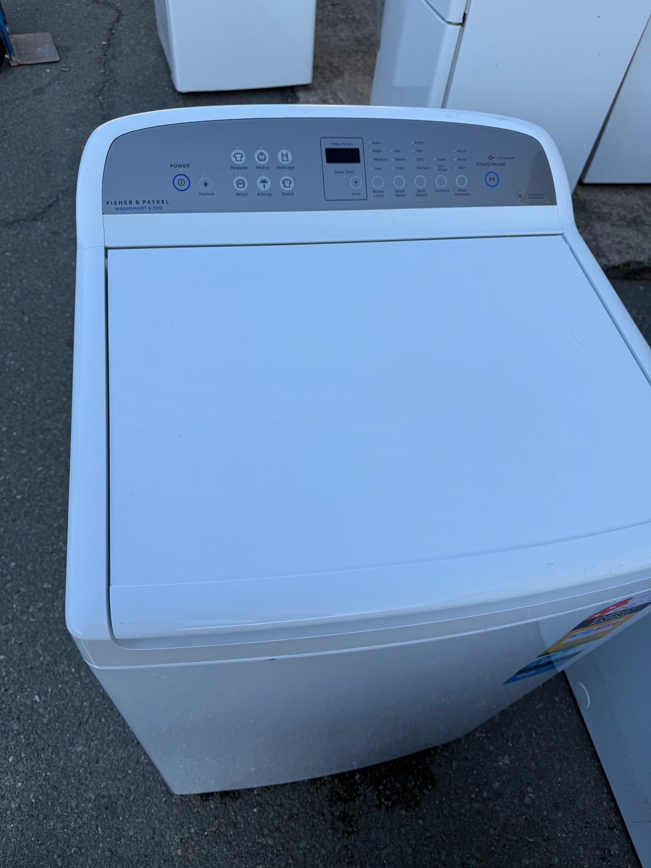 Second hand Fisher & Paykel 8.5kg WashSmart Eco Top Load Washing Machine - Second Hand Appliances Geebung