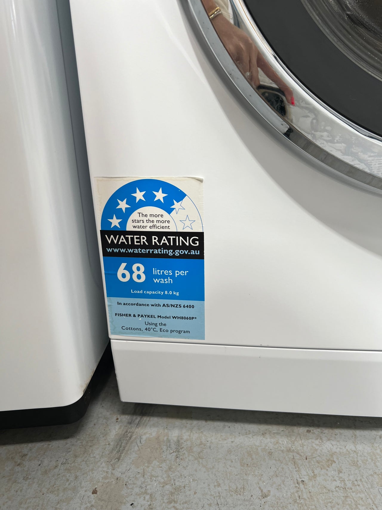 Second hand Fisher&Paykel 8kg Front Load Washing Machine Model: WH8060P2 - Second Hand Appliances Geebung