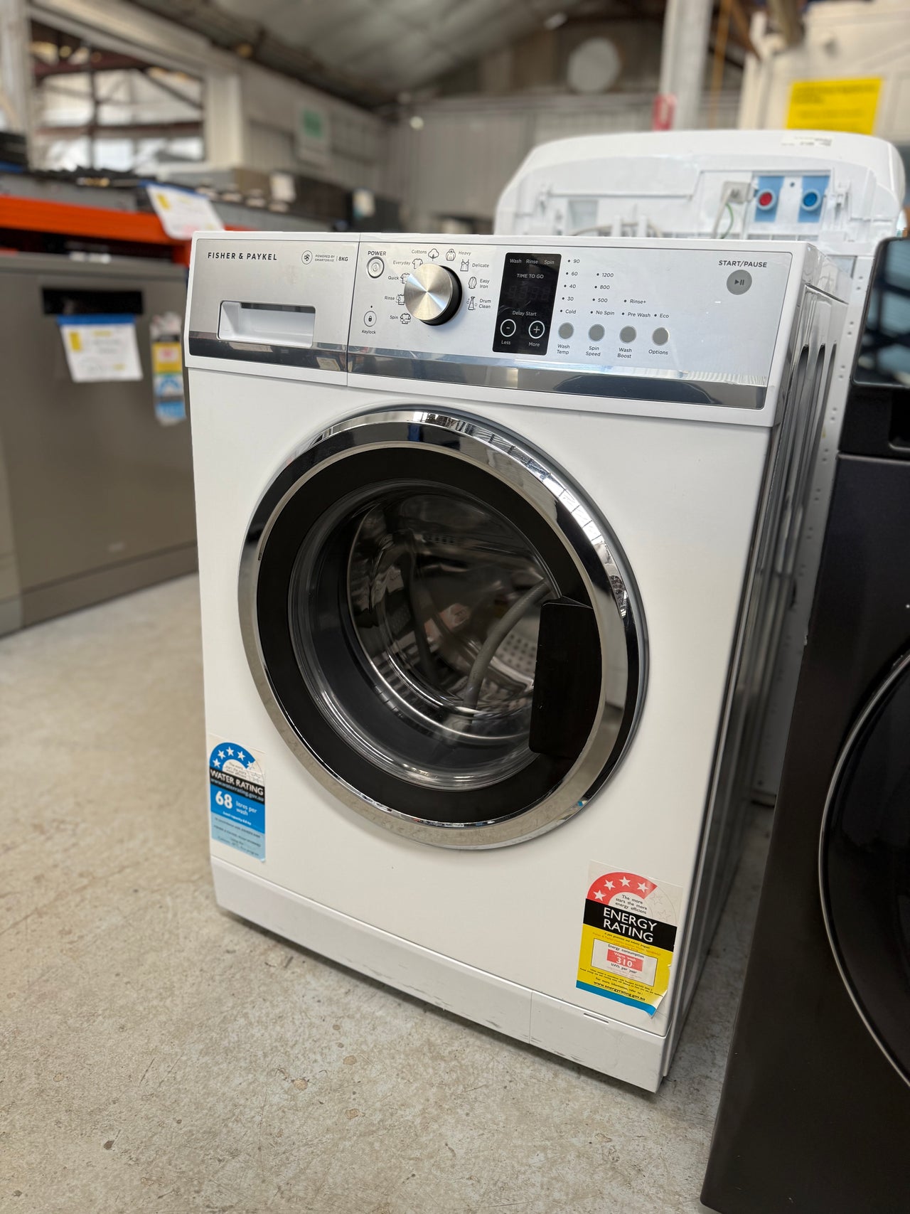 Second hand Fisher&Paykel 8kg Front Loader Washing Machine  Model: WH8060J3 - Second Hand Appliances Geebung