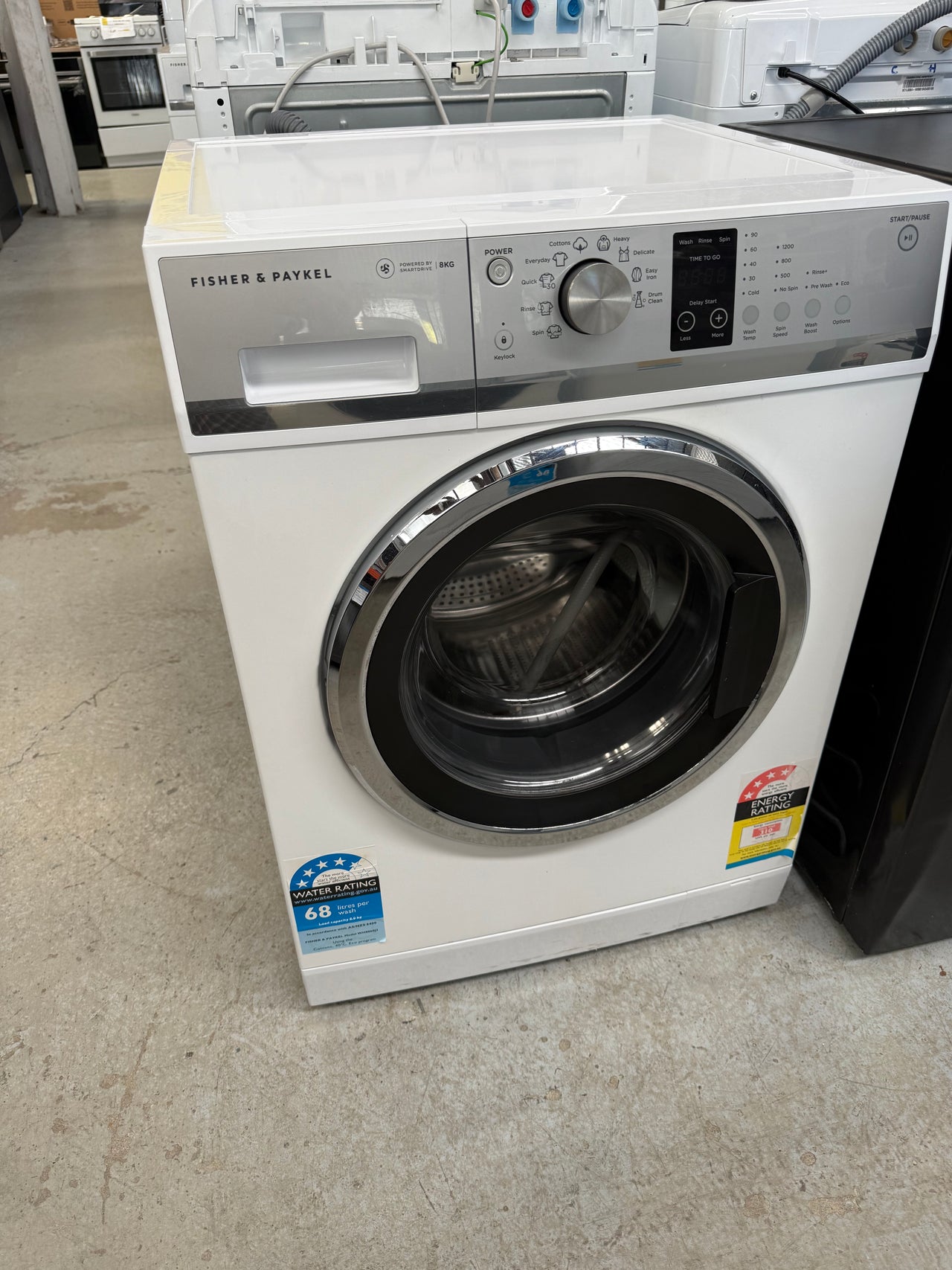 Second hand Fisher&Paykel 8kg Front Loader Washing Machine  Model: WH8060J3 - Second Hand Appliances Geebung