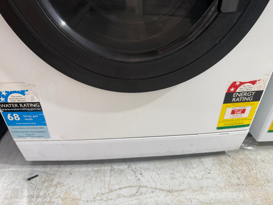 Second hand Fisher & Paykel 8kg Series 5 Front Load Washing Machine with Steam Refresh Model:WH8060P3 - Second Hand Appliances Geebung