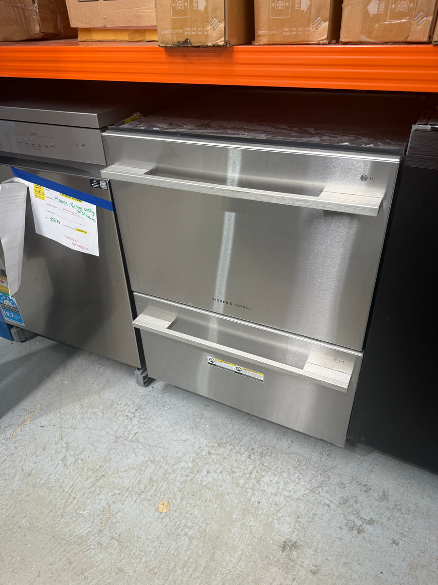 Factory second Fisher&Paykel DD60DDFX9 Double DishDrawer™ Dishwasher – Stainless Steel - Second Hand Appliances Geebung