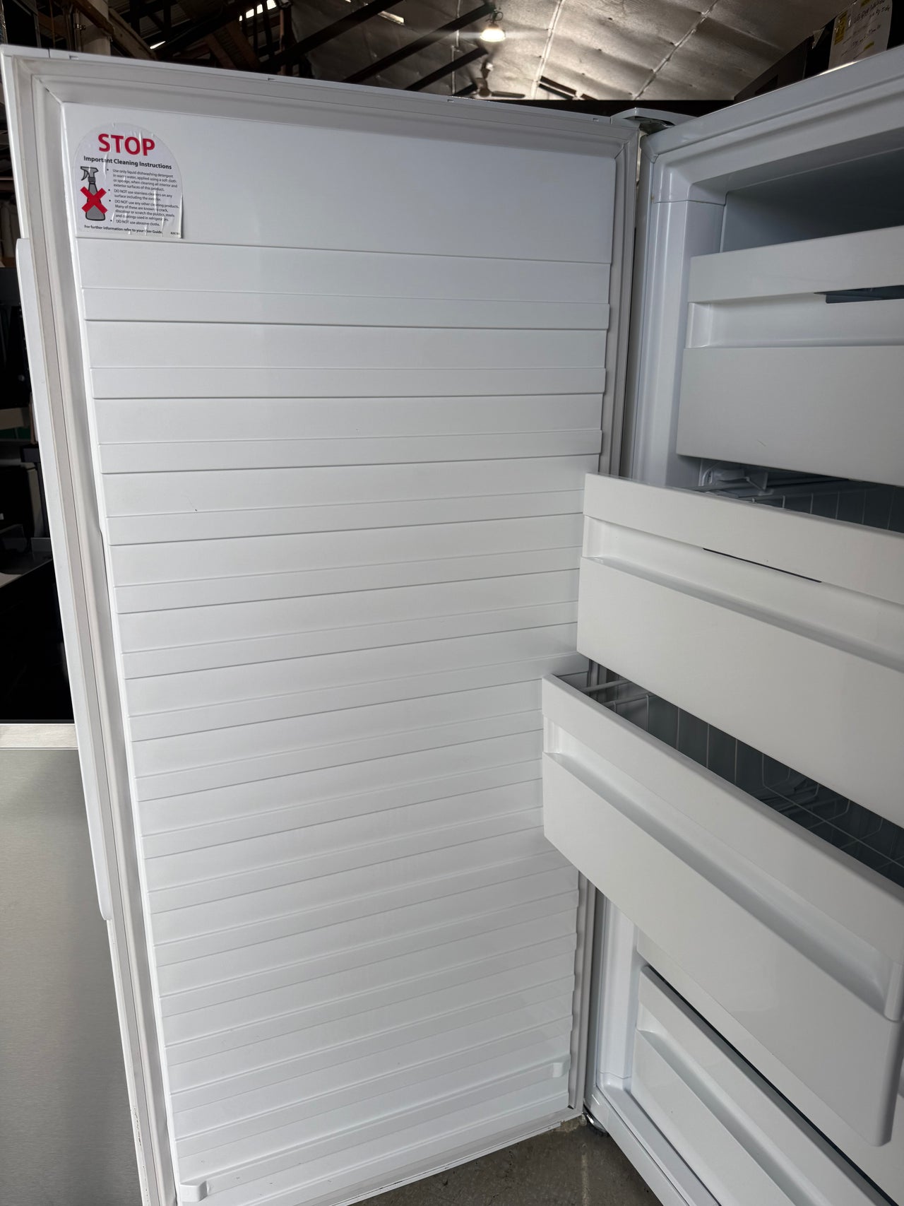 Second hand Fisher & Paykel E308LW1 304L upright vertical freezer - Second Hand Appliances Geebung