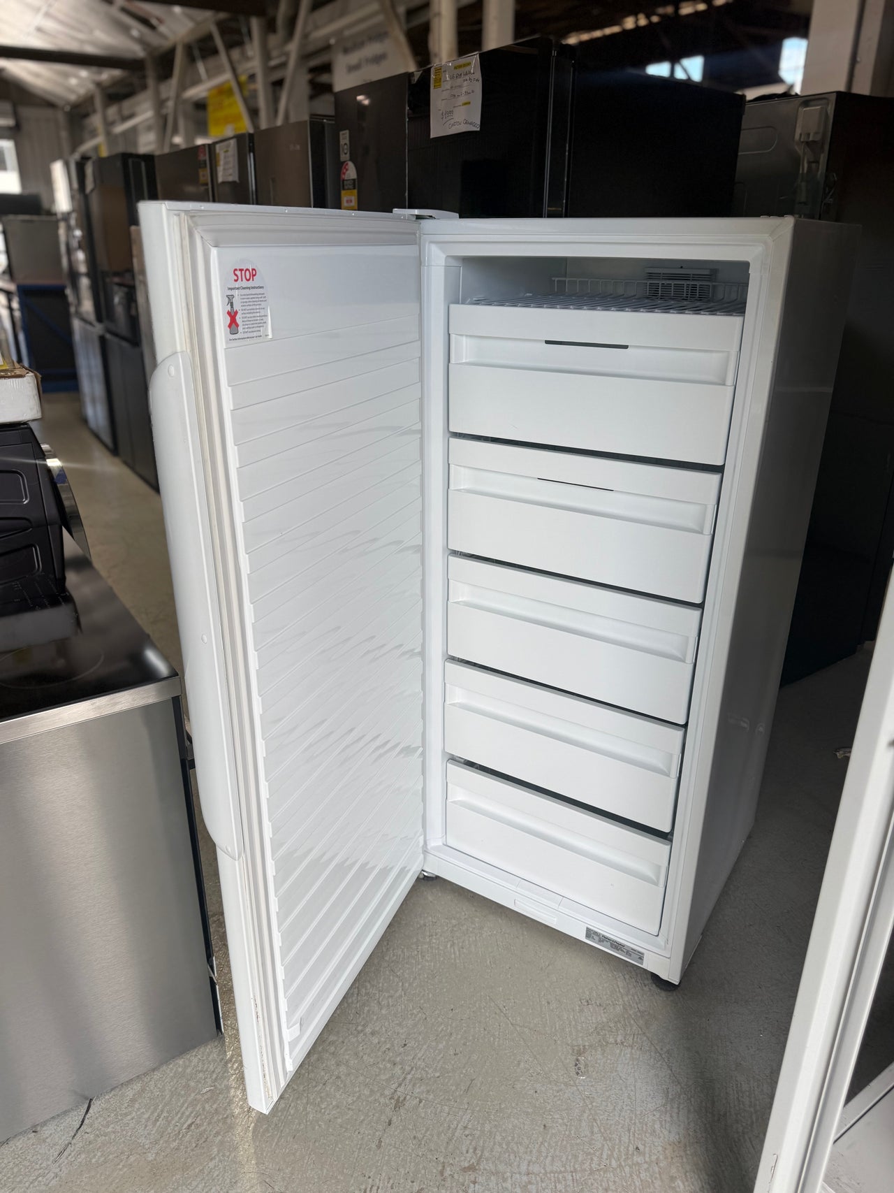 Second hand Fisher & Paykel E308LW1 304L upright vertical freezer - Second Hand Appliances Geebung