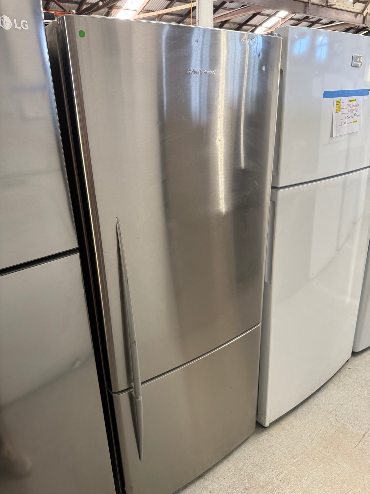 Second hand Fisher & Paykel E442B 442L Bottom-Mount Refrigerator (Stainless Steel) - Second Hand Appliances Geebung