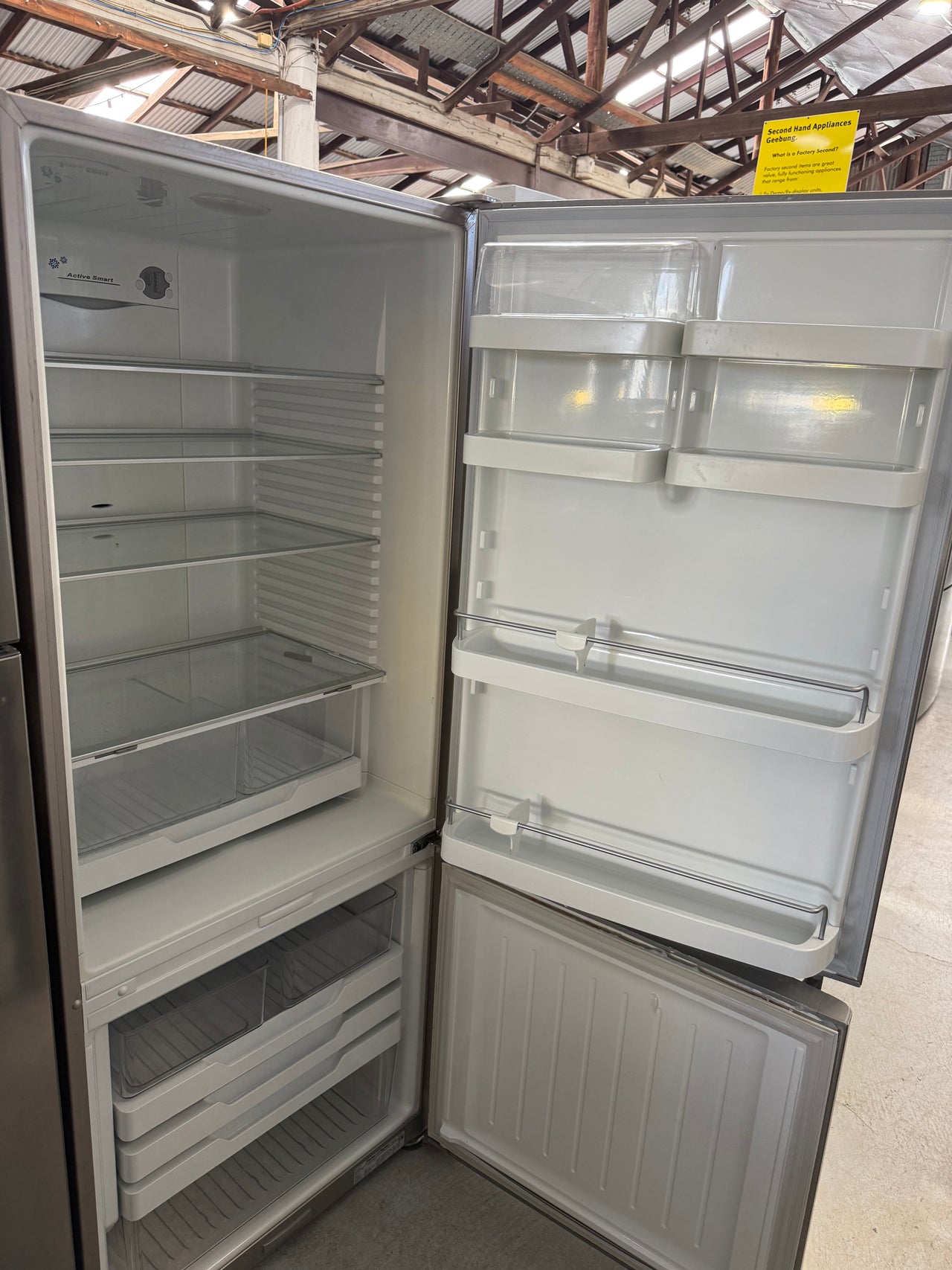 Second hand Fisher & Paykel E442B 442L Bottom-Mount Refrigerator (Stainless Steel) - Second Hand Appliances Geebung