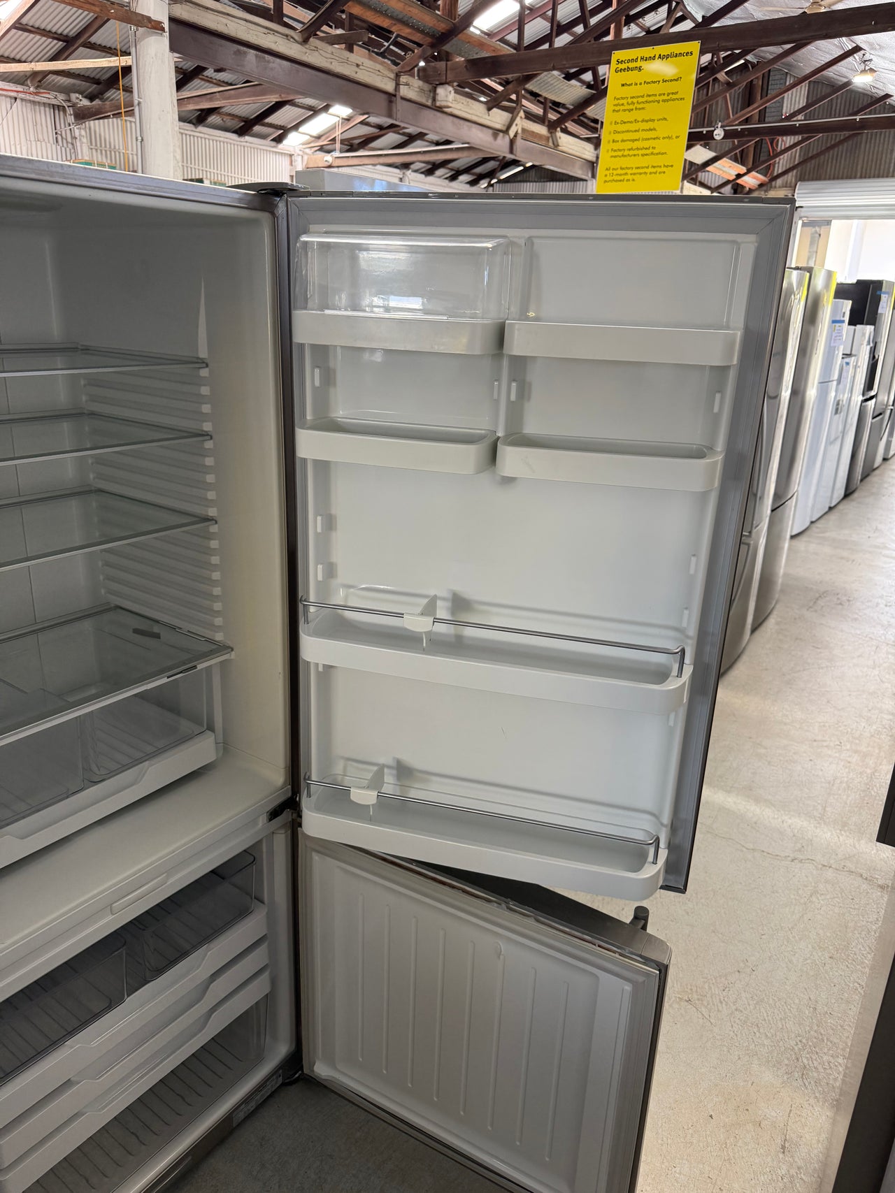 Second hand Fisher & Paykel E442B 442L Bottom-Mount Refrigerator (Stainless Steel) - Second Hand Appliances Geebung