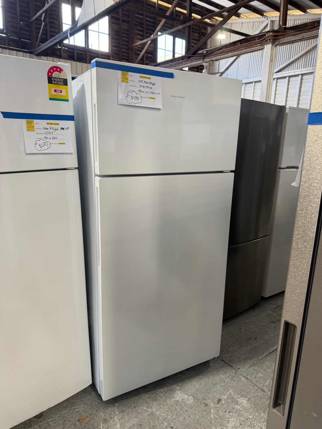 Second hand Fisher&Paykel RF521TRPW6 517-liter top-mount refrigerator - Second Hand Appliances Geebung