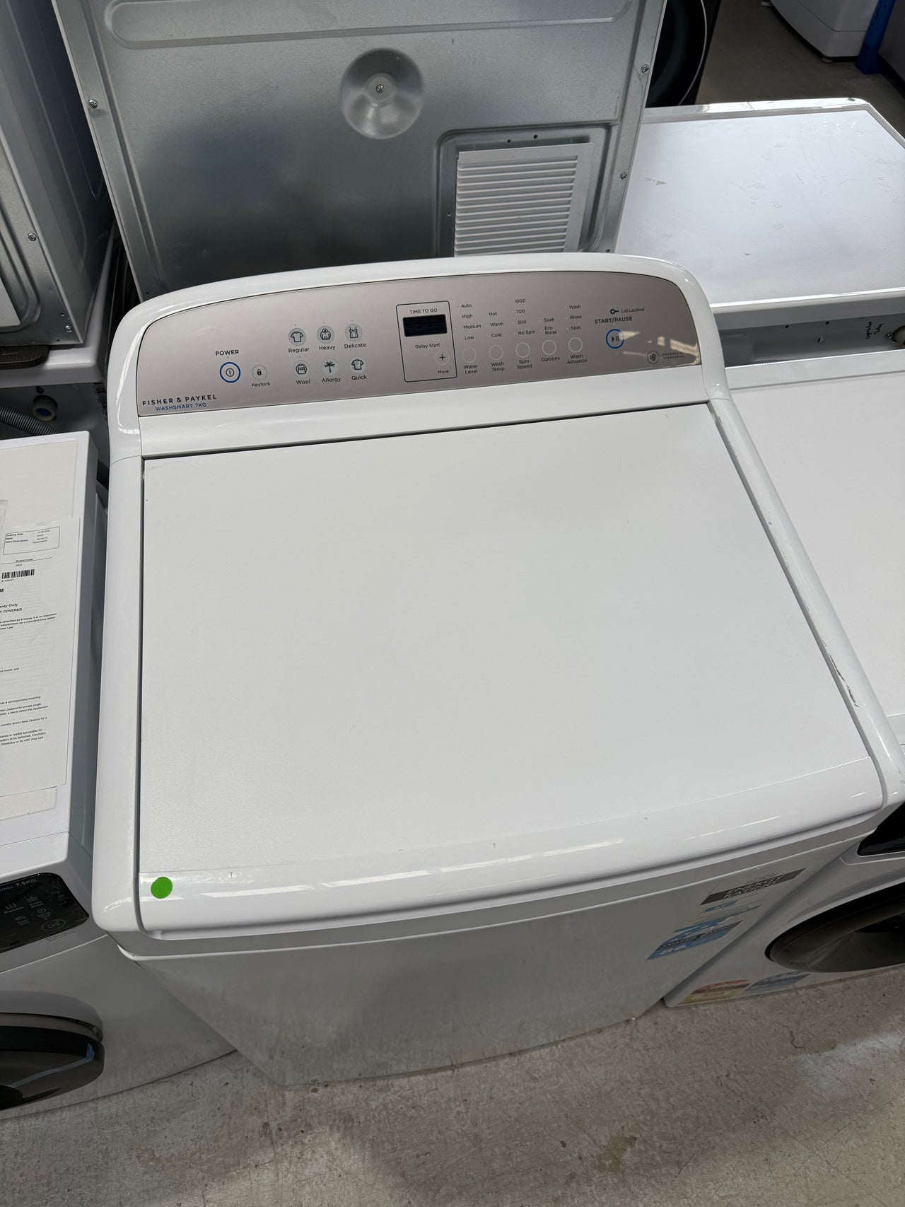 Second hand Fisher & Paykel WA7060G2 7kg Top Load Washing Machine - Second Hand Appliances Geebung