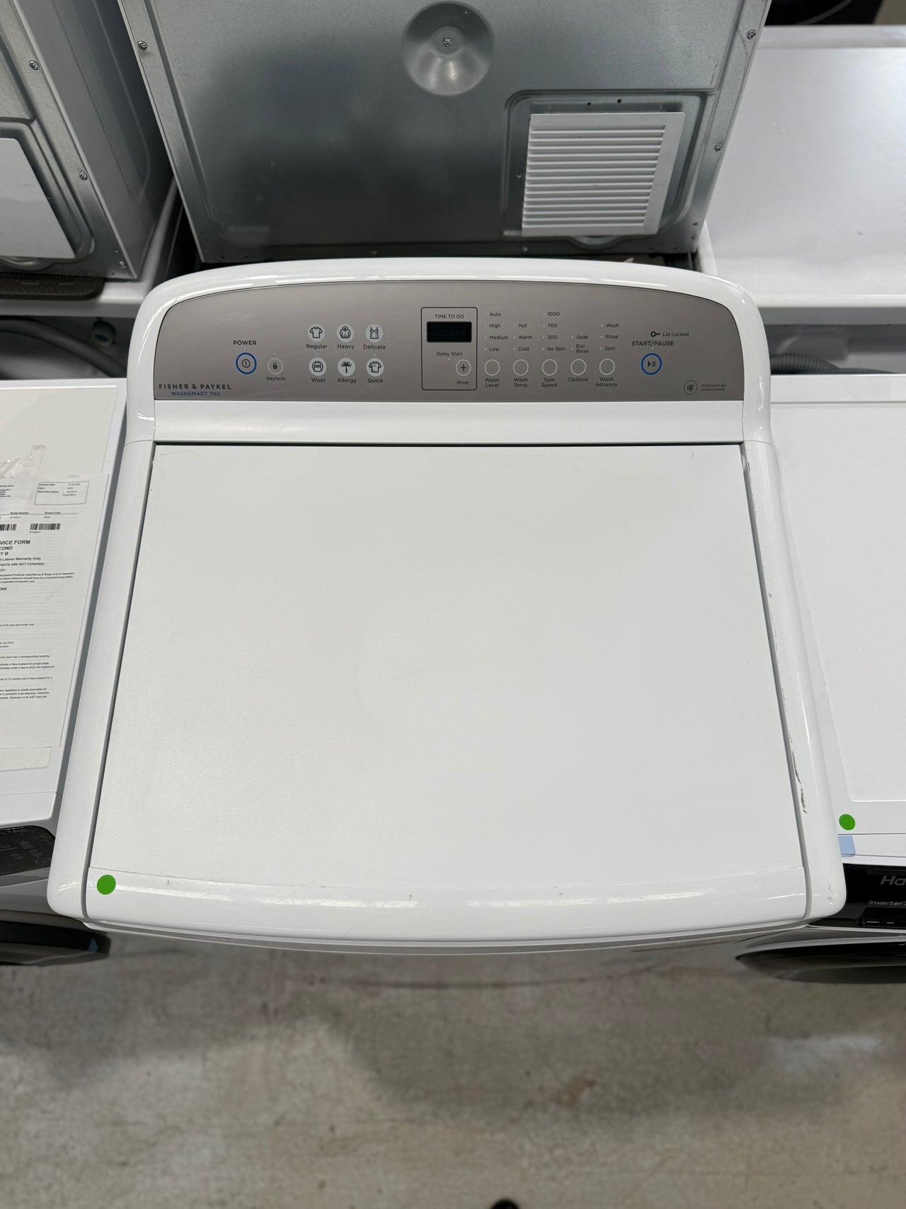 Second hand Fisher & Paykel WA7060G2 7kg Top Load Washing Machine - Second Hand Appliances Geebung