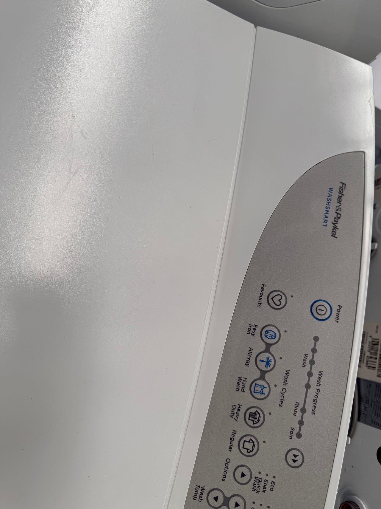 Second hand Fisher & Paykel WA80T65GW1 8kg Top Load Washing Machine Model Number: WA80T65GW1 - Second Hand Appliances Geebung