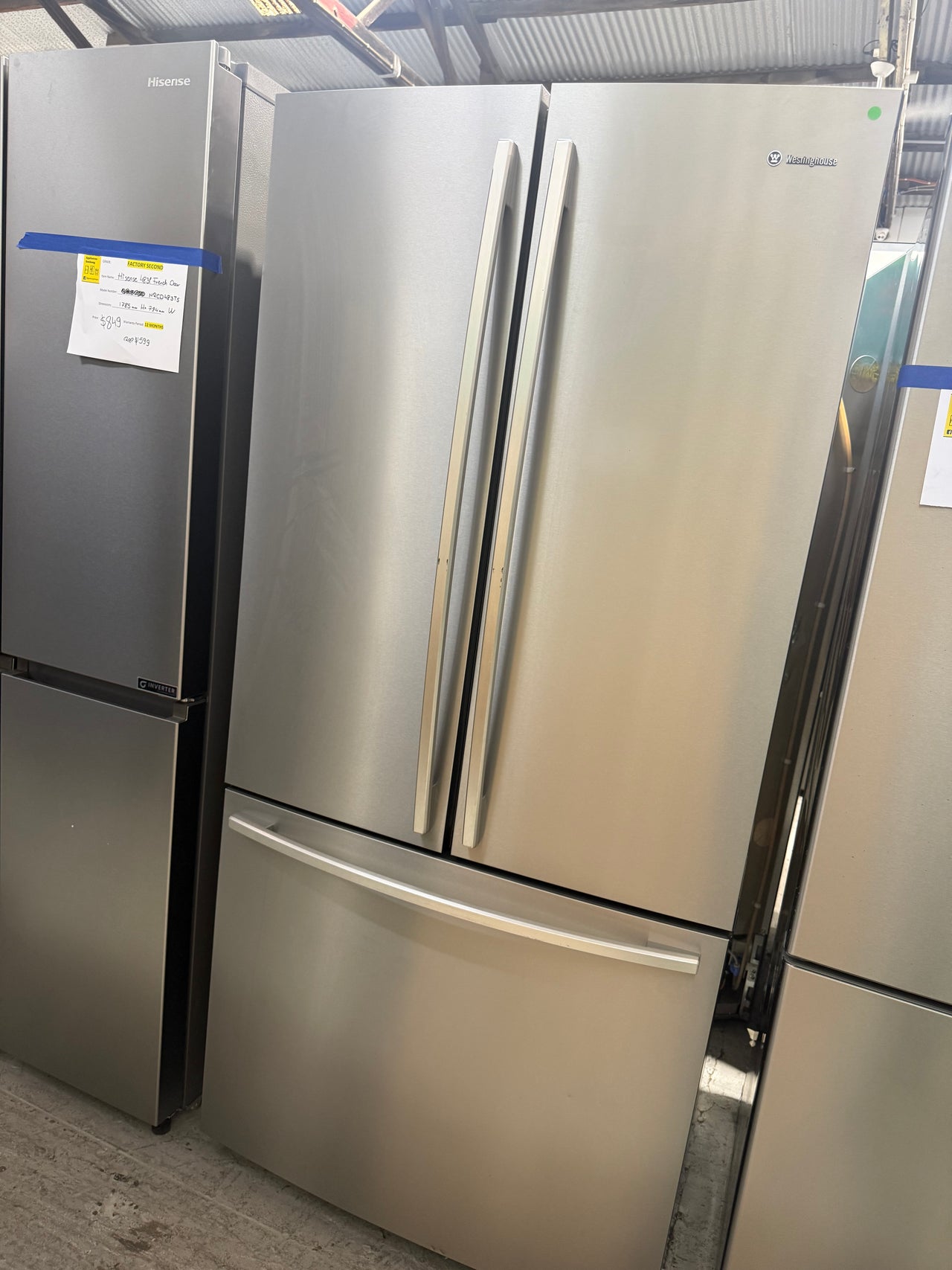 Second hand 💥 Fridge + Washer Bundle Deal – Both for Just $1000! 💥Westinghouse WHE5100SA 510L French door + 8.5kg Fisher&Paykel front loader WA8560G1 - Second Hand Appliances Geebung