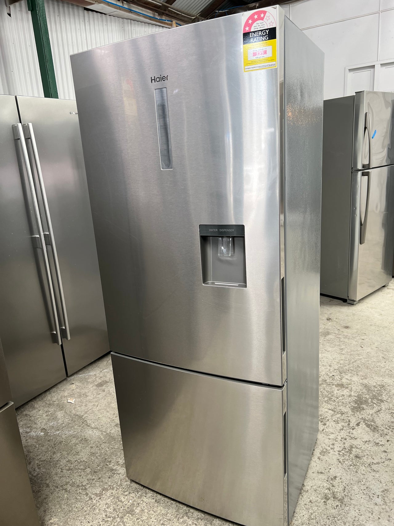 Second hand Haier HBM450HSA1 450L Bottom Mount Fridge with 6 months warranty - Second Hand Appliances Geebung