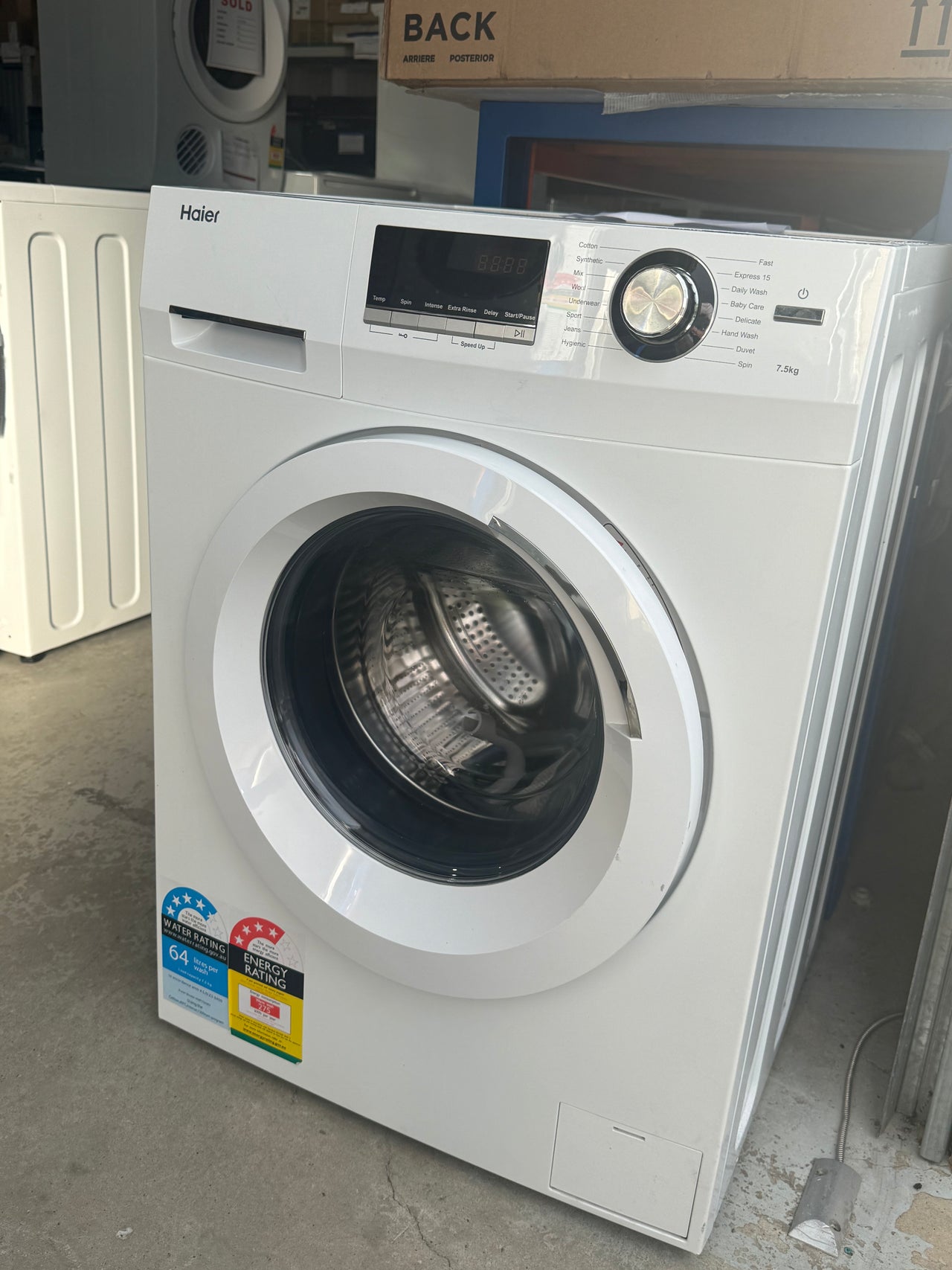 Second hand Haier HWF75AW2 7.5kg Front Load Washing Machine - Second Hand Appliances Geebung
