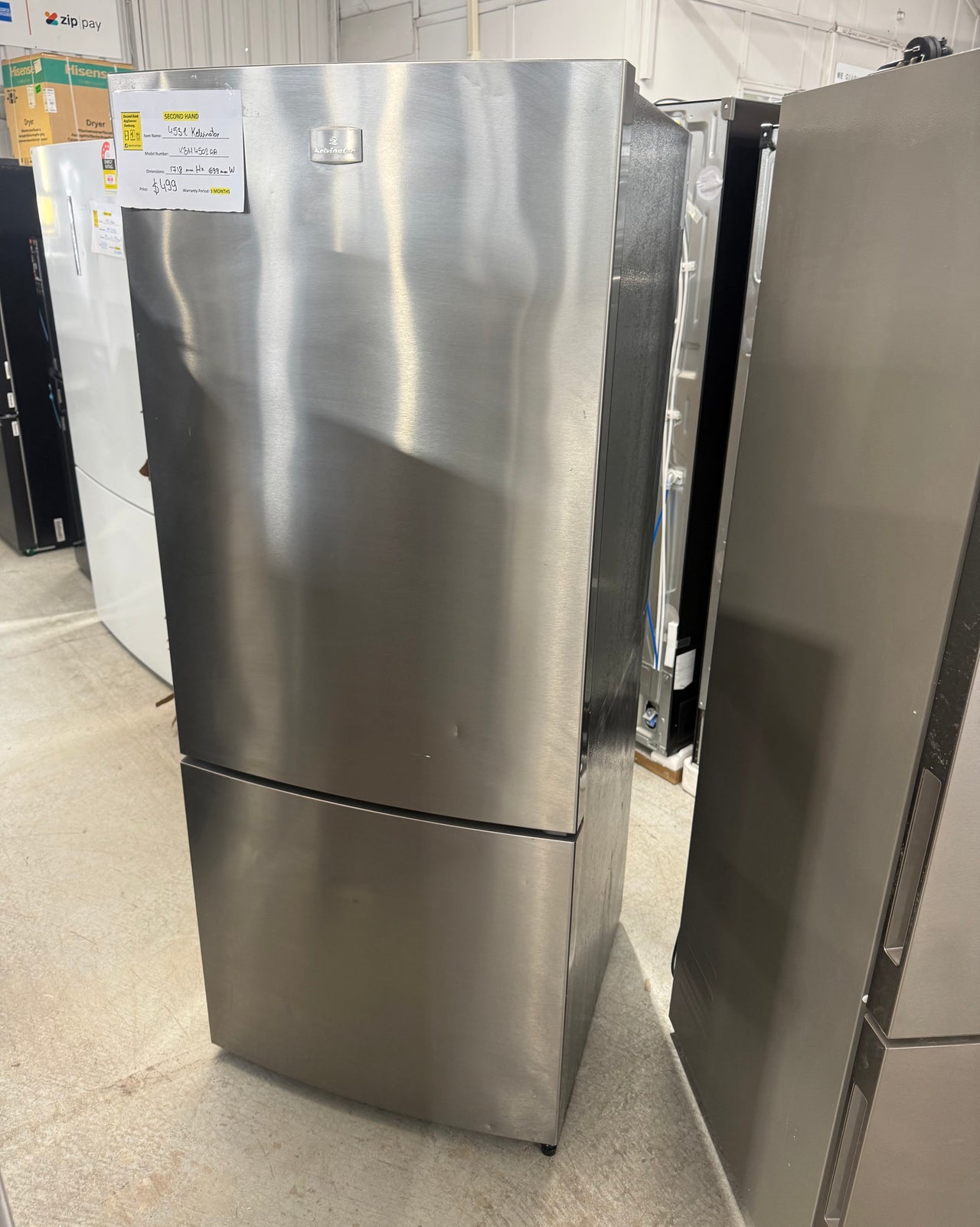 Second hand Kelvinator 453L Bottom Mount Fridge KBM4502AA - Second Hand Appliances Geebung