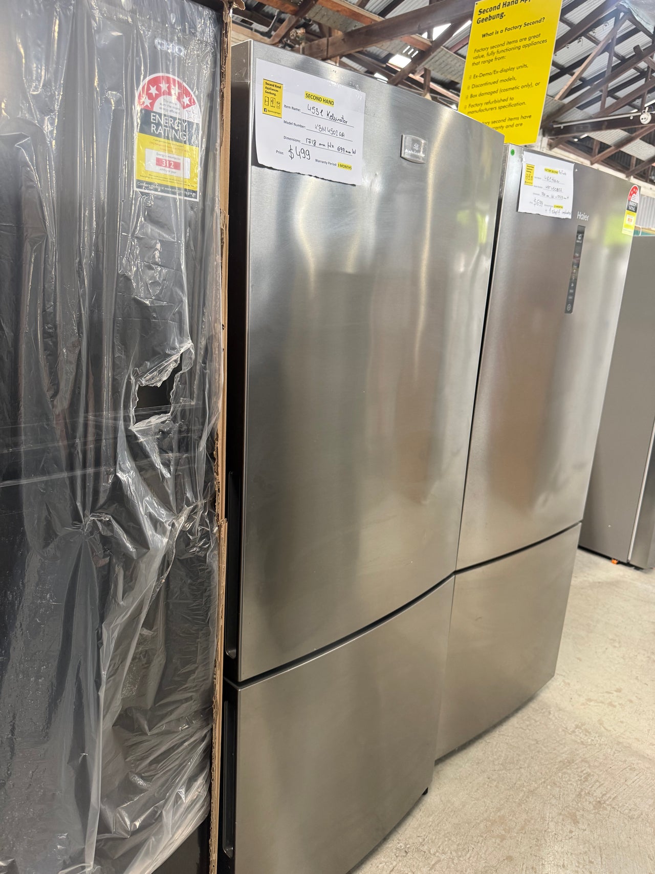 Second hand Kelvinator 453L Bottom Mount Fridge KBM4502AA - Second Hand Appliances Geebung