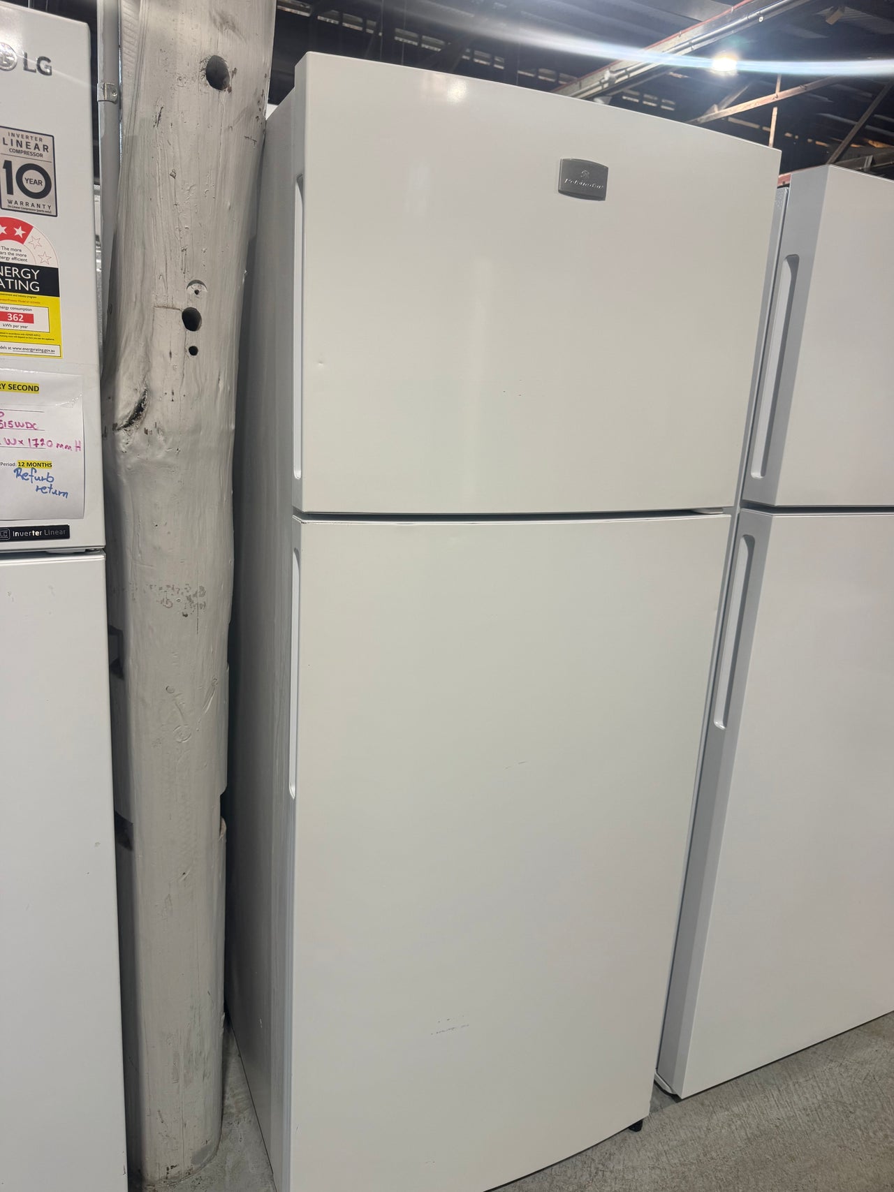 Second hand Kelvinator 460l top mounted fridge freezer KTM4602WA - Second Hand Appliances Geebung
