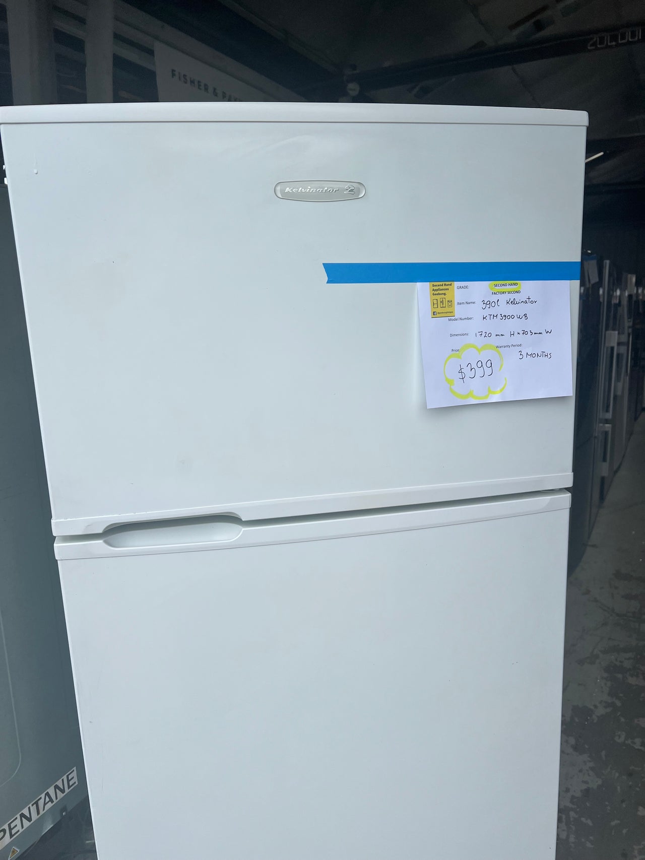 Second hand Kelvinator KTM3900WB 390L Fridge - Second Hand Appliances Geebung