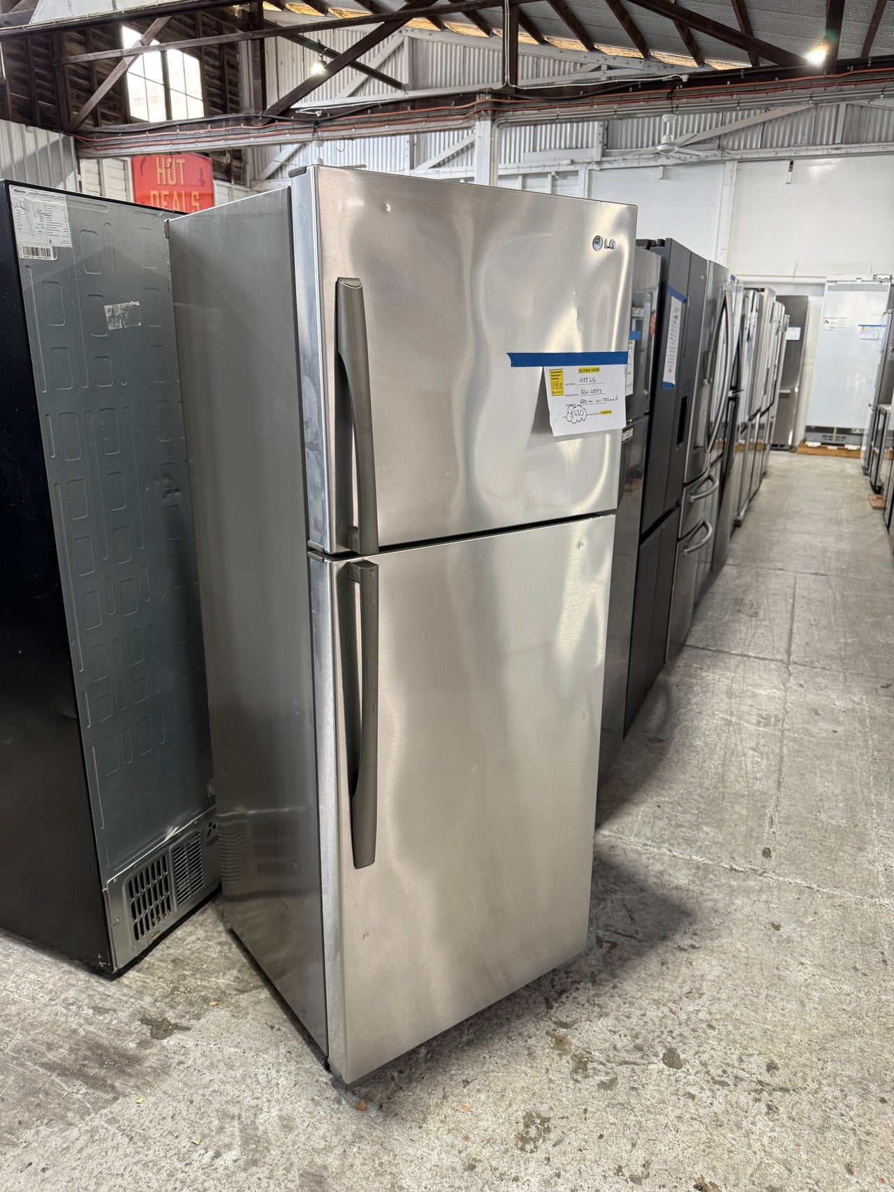 Second hand LG 422l Top Mounted Refrigerator Model: GN-R422FS - Second Hand Appliances Geebung