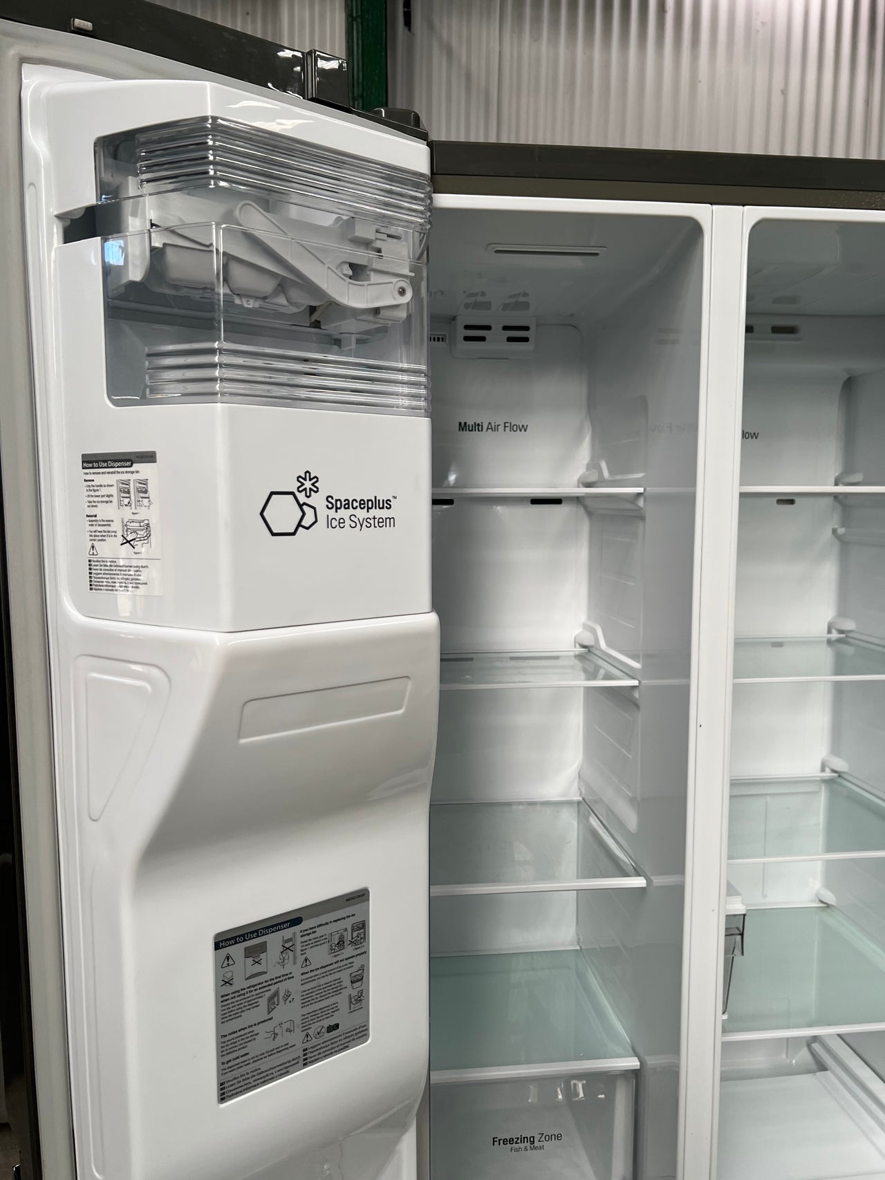 Second hand LG 668L Side by Side Fridge Non Plumbed GS-L668PNL - Second Hand Appliances Geebung