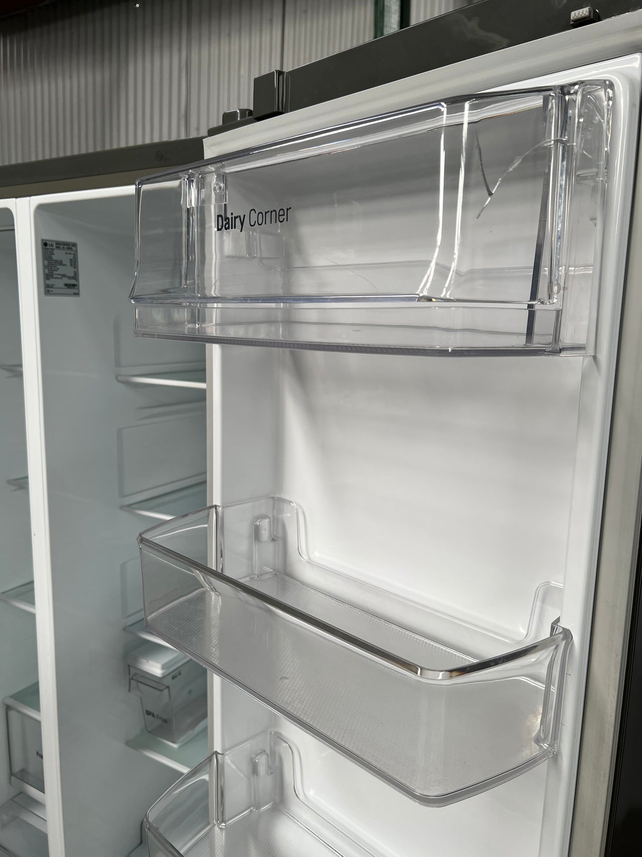 Second hand LG 668L Side by Side Fridge Non Plumbed GS-L668PNL - Second Hand Appliances Geebung