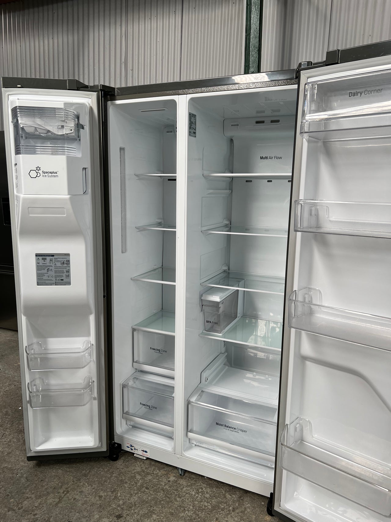 Second hand LG 668L Side by Side Fridge Non Plumbed GS-L668PNL - Second Hand Appliances Geebung