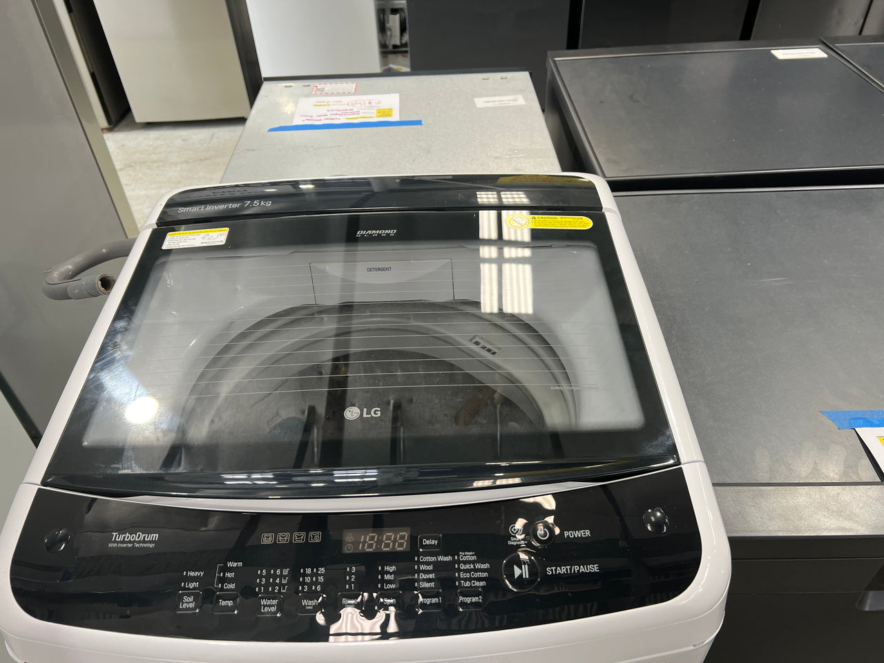 Second hand LG 7.5kg Top Load Washer Model: WTG7520 - Second Hand Appliances Geebung