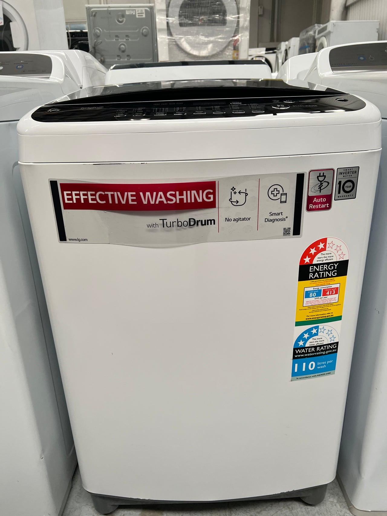 Second hand LG 7.5kg Top Load Washer WTG7520 - Second Hand Appliances Geebung