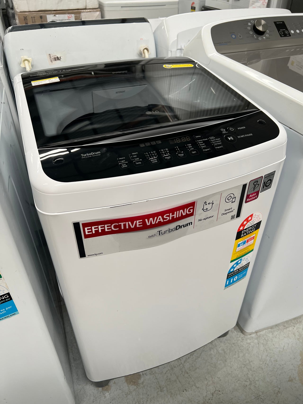 Second hand LG 7.5kg Top Load Washer WTG7520 - Second Hand Appliances Geebung