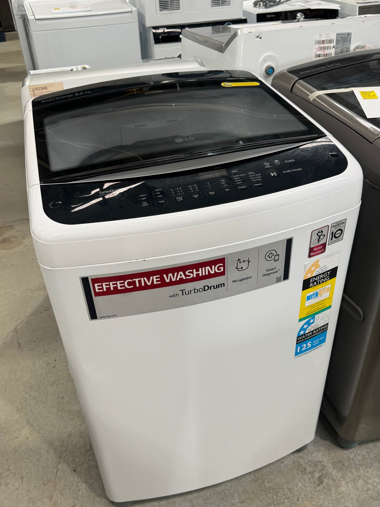 Second hand LG 8.5kg Top Load Washing Machine WTG8521 - Second Hand Appliances Geebung