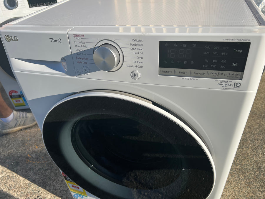 Factory second LG 8kg Front Load Washer WV5-1208W - Second Hand Appliances Geebung