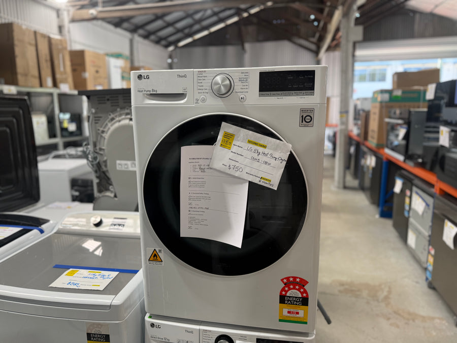 Second hand LG 8kg Heat Pump Dryer DVH5-08W - Second Hand Appliances Geebung