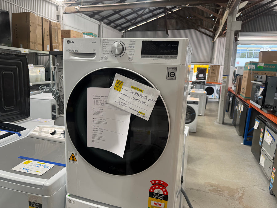 Second hand LG 8kg Heat Pump Dryer DVH5-08W - Second Hand Appliances Geebung