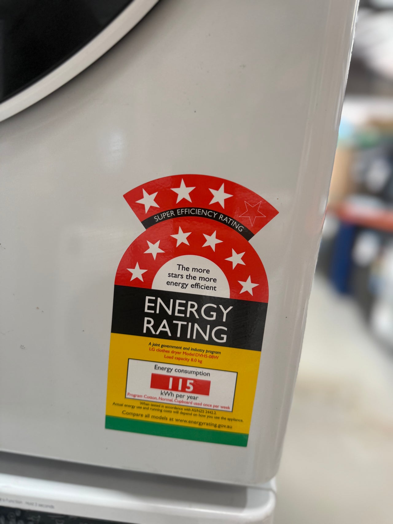 Second hand LG 8kg Heat Pump Dryer DVH5-08W - Second Hand Appliances Geebung