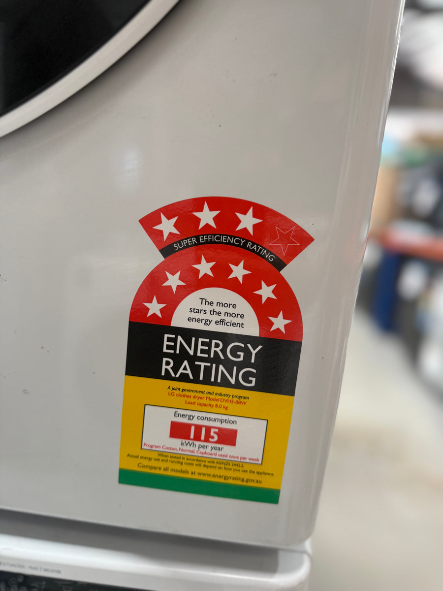 Second hand LG 8kg Heat Pump Dryer DVH5-08W - Second Hand Appliances Geebung