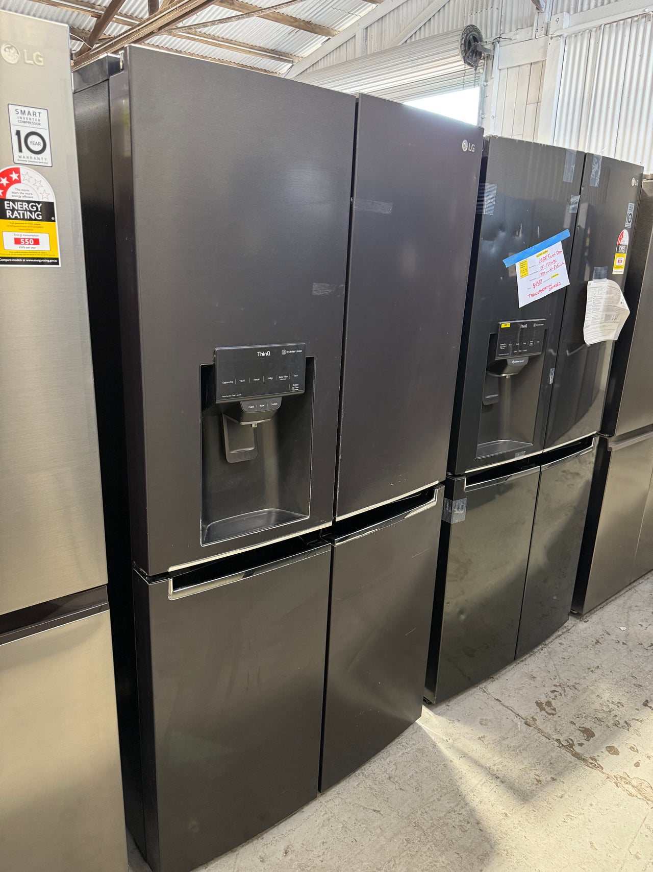 Second hand LG GF-L706MBL – 637 L French Door Refrigerator in Matte Black - Second Hand Appliances Geebung