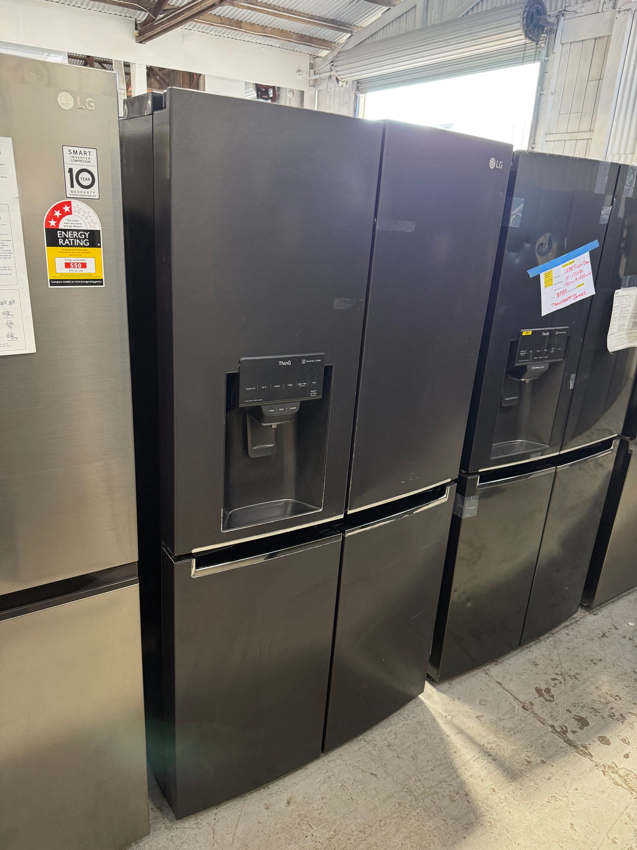 Second hand LG GF-L706MBL – 637 L French Door Refrigerator in Matte Black - Second Hand Appliances Geebung