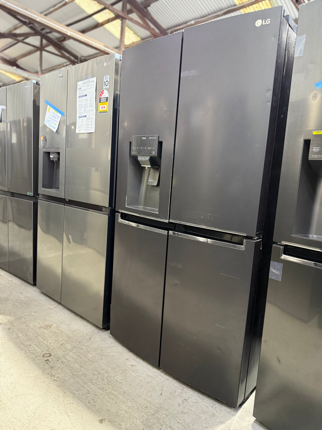 Second hand LG GF-L706MBL – 637 L French Door Refrigerator in Matte Black - Second Hand Appliances Geebung