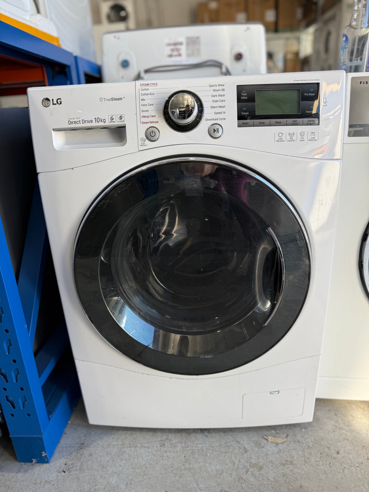 Second hand LG WD1410SBW 10kg front load washing machine - Second Hand Appliances Geebung