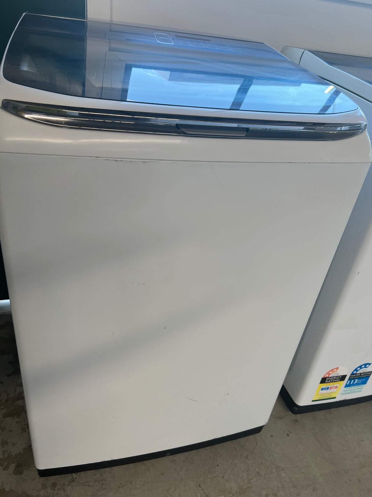 Second hand Samsung 11kg Activ DualWash™ Top Load Washer Model: WA11M8700GW - Second Hand Appliances Geebung