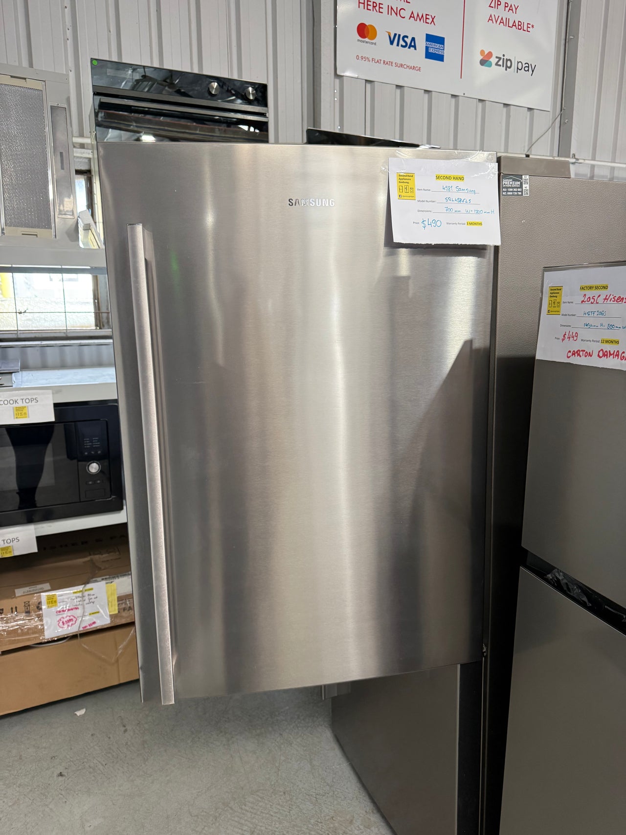 Second hand Samsung SRL458ELS 458L Bottom Mount Refrigerator - Second Hand Appliances Geebung