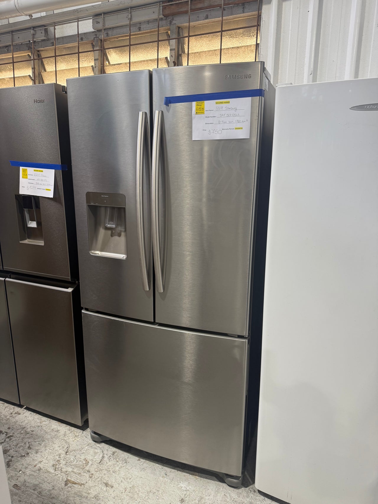 Second hand Samsung 528L Samsung 3-Door Refrigerator – Stainless Steel  Model: SRF527DSLS - Second Hand Appliances Geebung