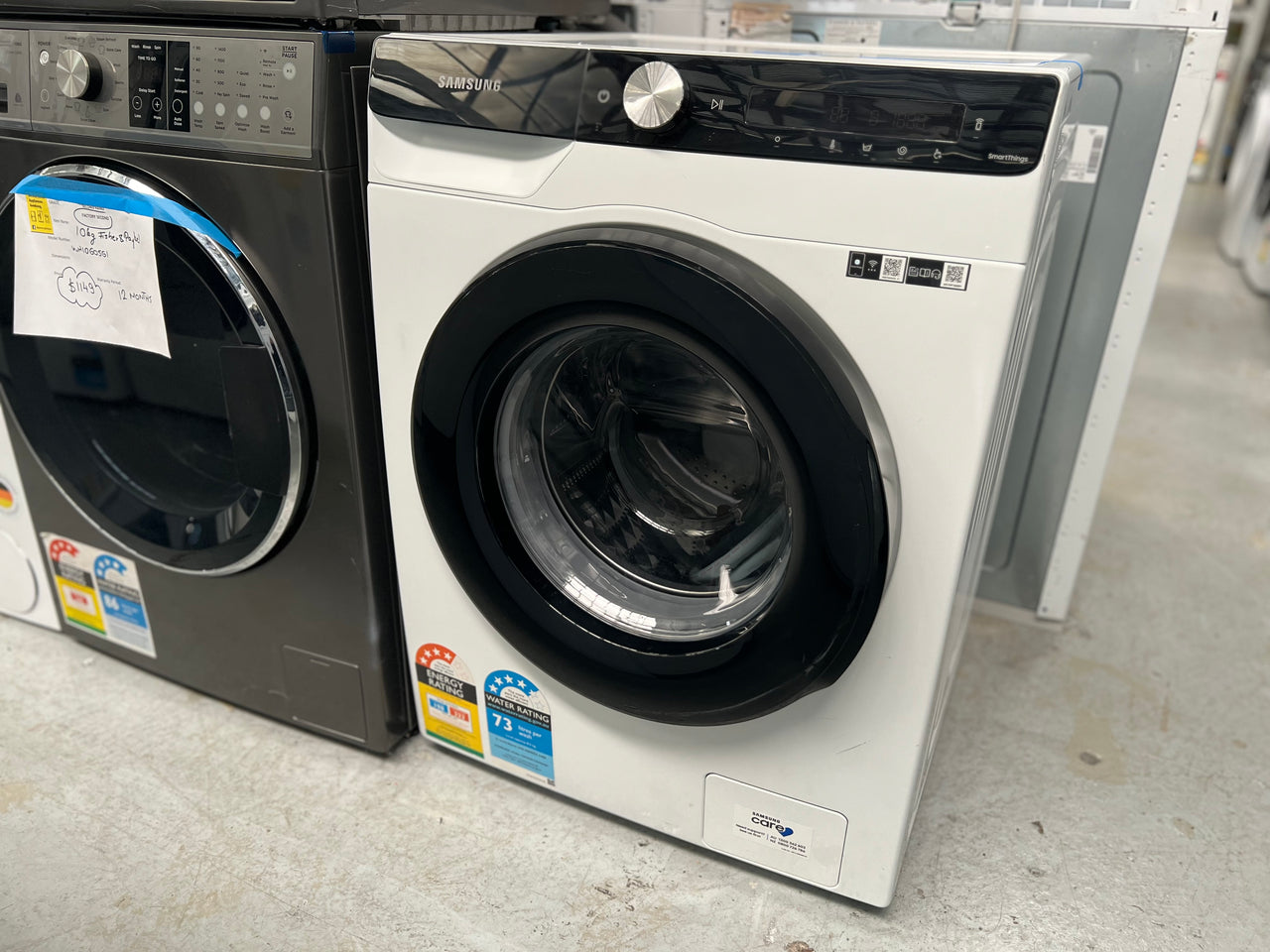 Second hand Samsung 8.5kg Personalised BubbleWash Front Load Washing Machine WW85T504DAE - Second Hand Appliances Geebung