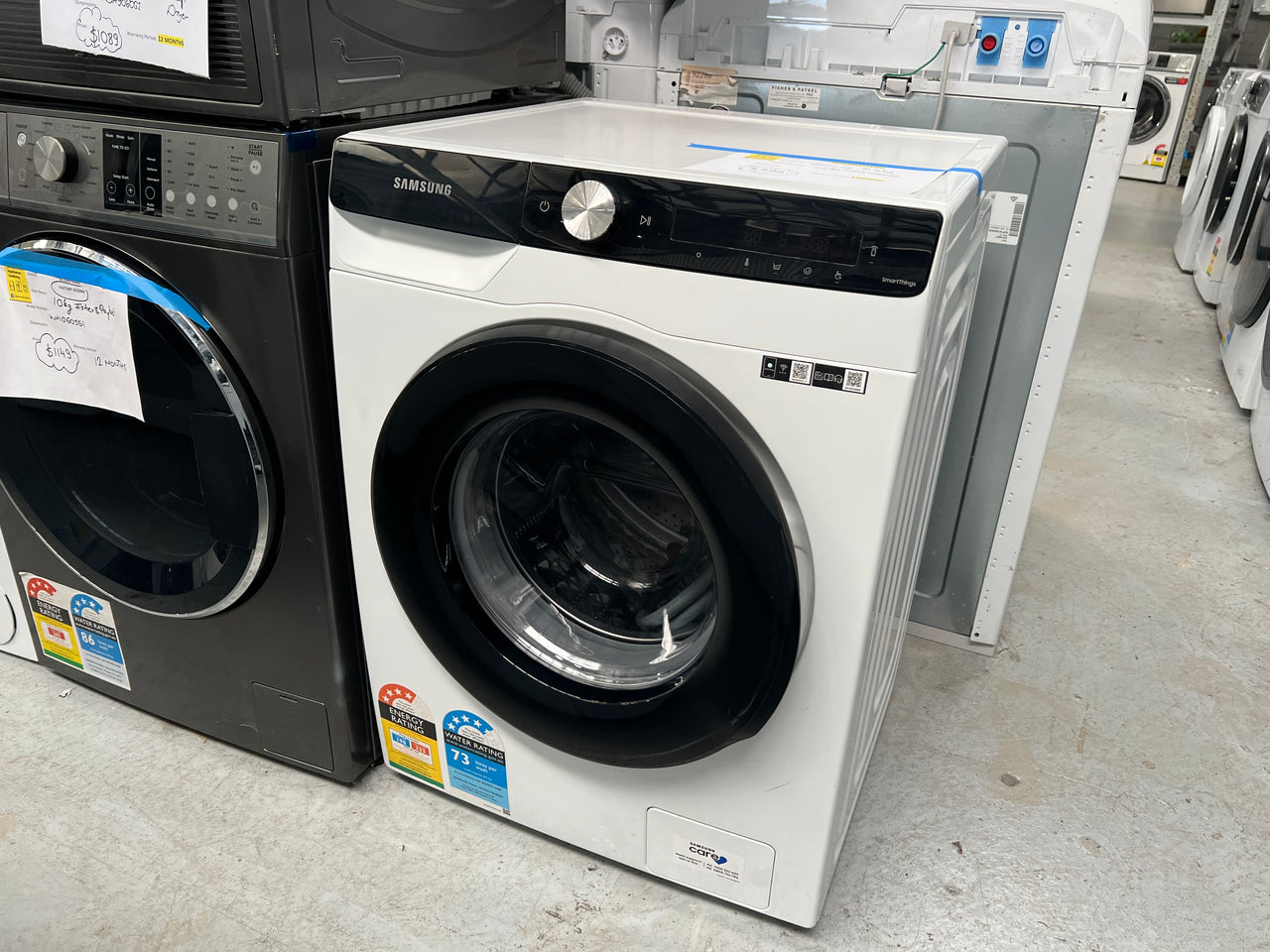 Second hand Samsung 8.5kg Personalised BubbleWash Front Load Washing Machine WW85T504DAE - Second Hand Appliances Geebung